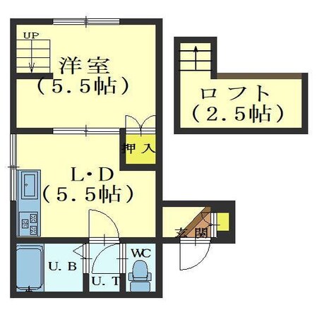 ラネージュ千歳の物件間取画像